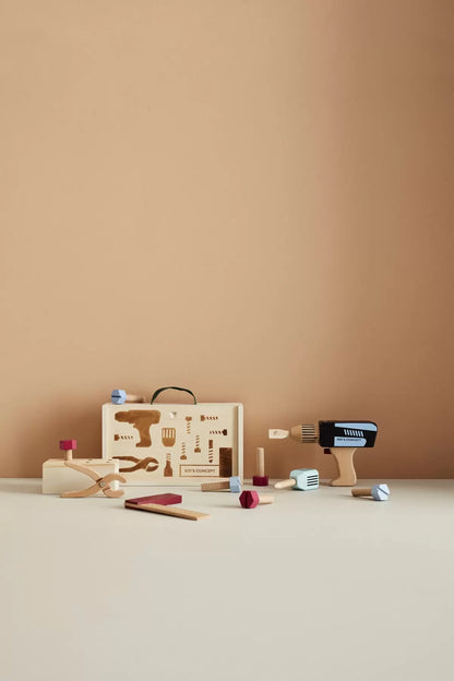 Malette à outils en bois - Kid's Hub