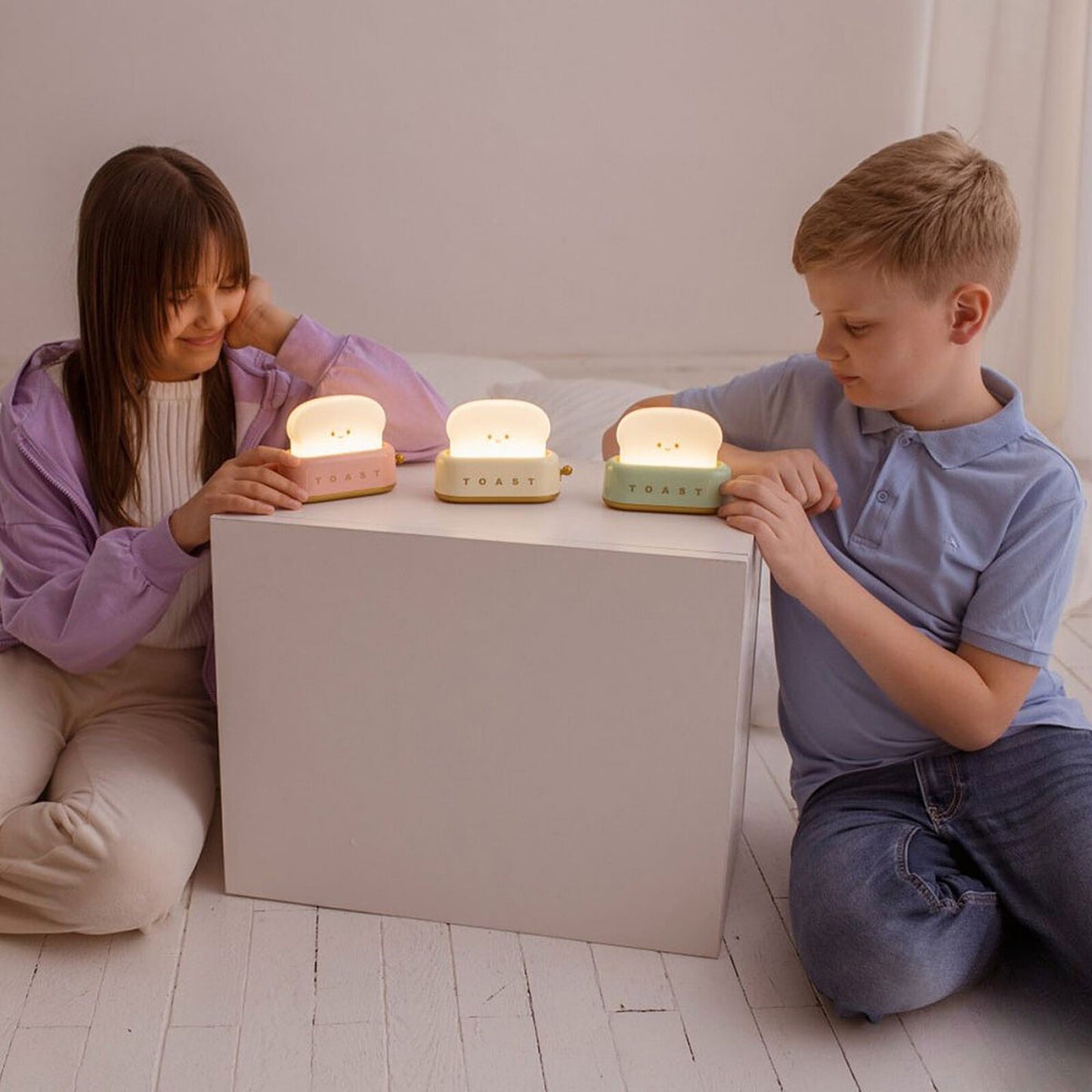 Veilleuse LED - Toaster Rose