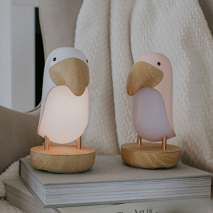 Veilleuse LED Enceinte Bluetooth - Toucan Blanc