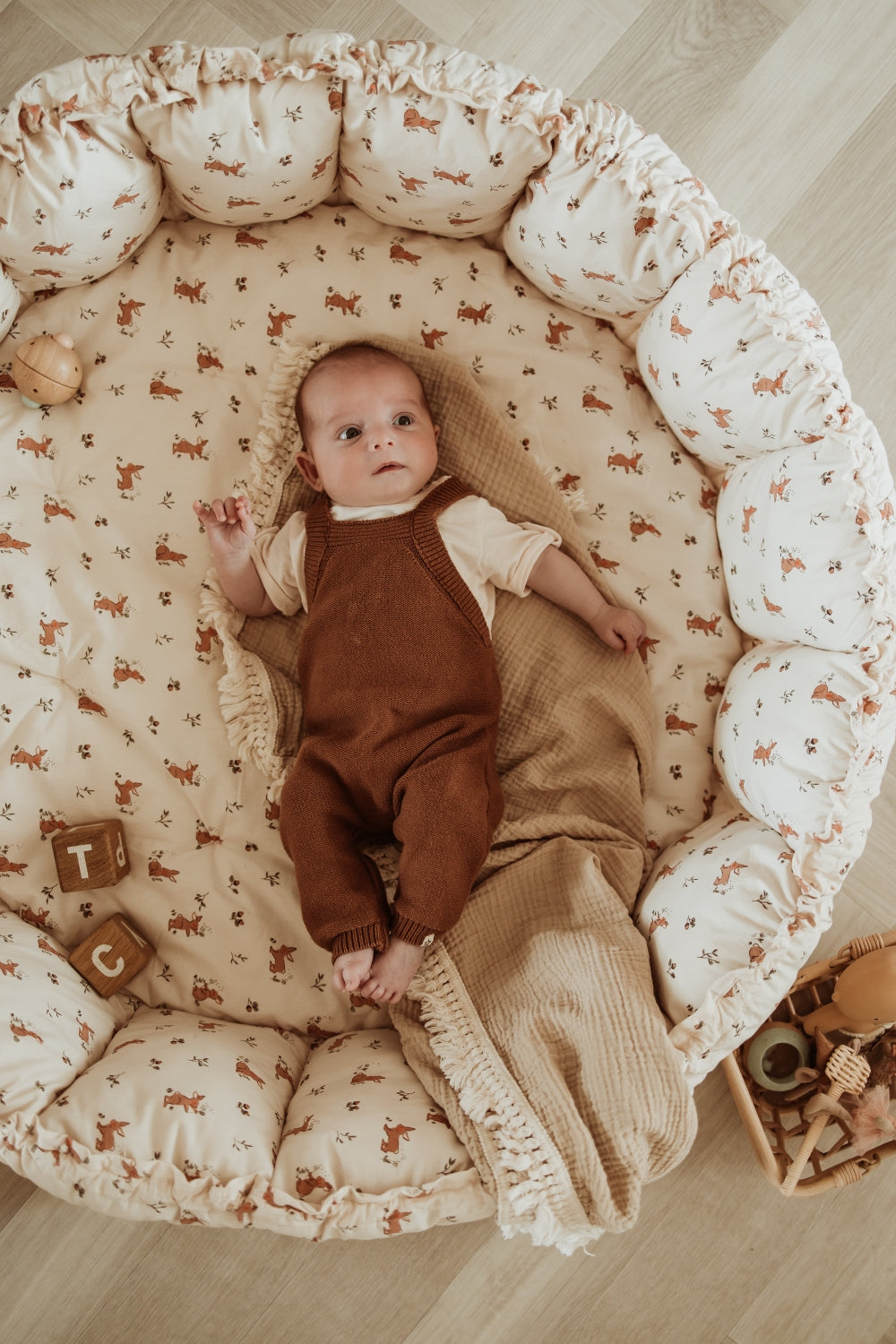 Tapis D'éveil Coton Bio - Bloom Rabbit