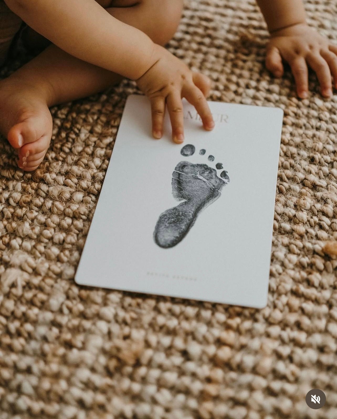 Kit de cartes empreintes pour bébé