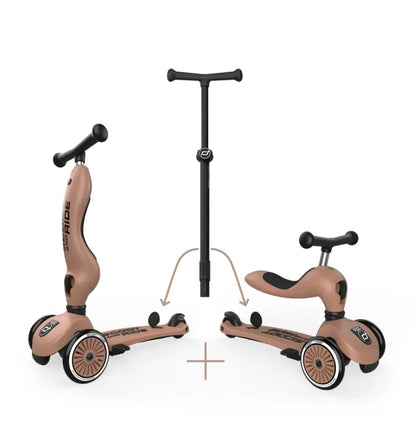 Porteur Trottinette Evolutif Highwaykick 1 Push and Go - Mocha