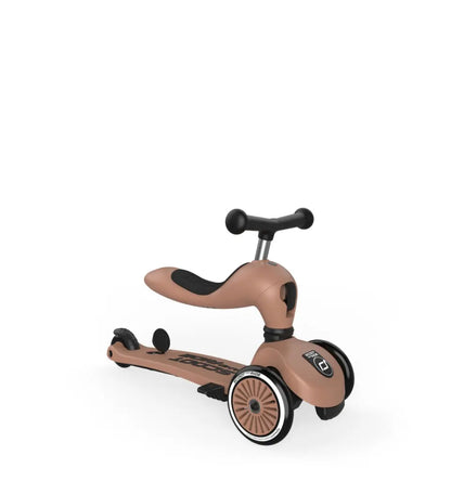 Porteur Trottinette Evolutif Highwaykick 1 Push and Go - Mocha