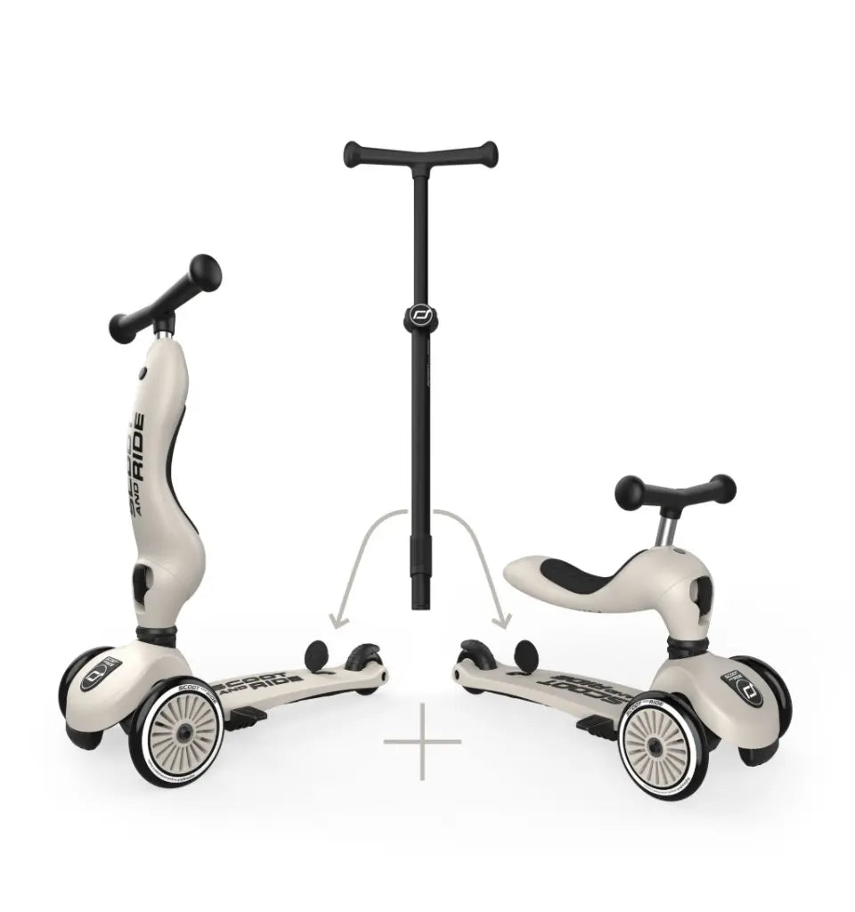 Porteur Trottinette Evolutif Highwaykick 1 Push and Go - Ash