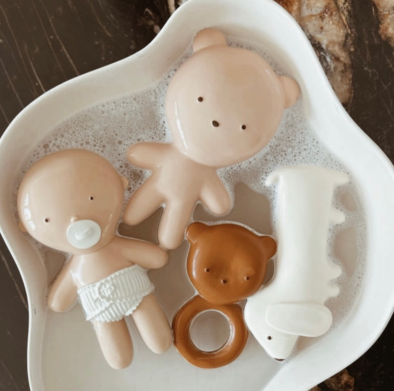 Hochet Gommu Chien - Crème