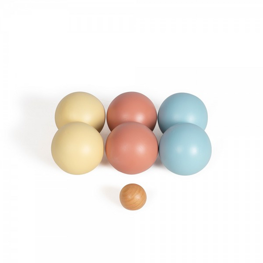 Jeu de pétanque en bois