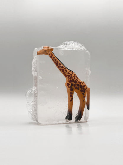 Savon transparent avec figurine - Animaux sauvages