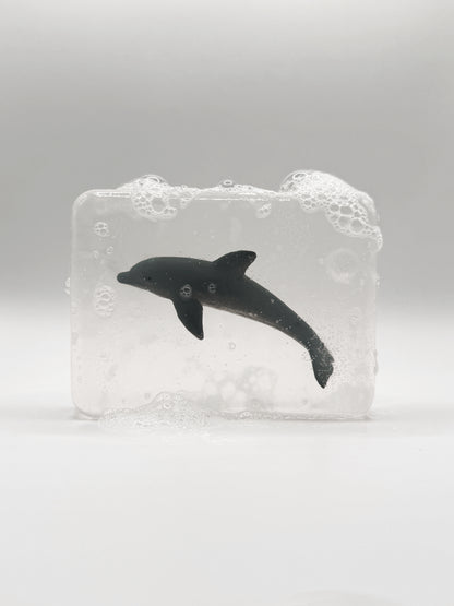 Savon transparent avec figurine - Animaux nordiques/marins