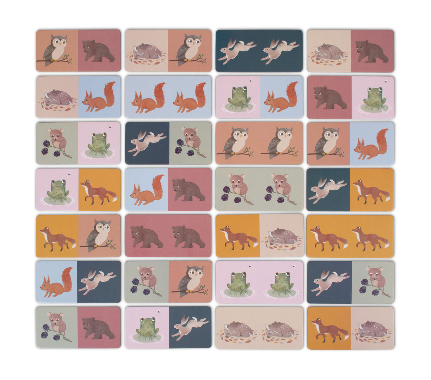 Jeu domino 28 pièces - Animaux nordiques