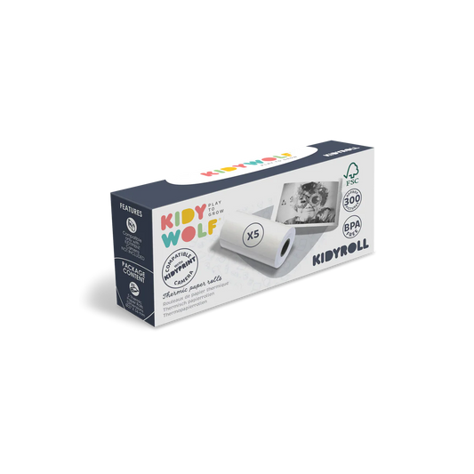 KIDYROLL - Recharge papier classique pour KIDYPRINT / K-PRINT