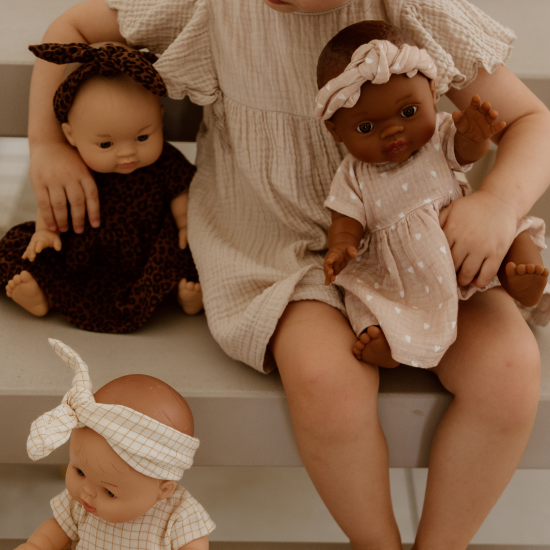 Robe poupée - Petits coeurs