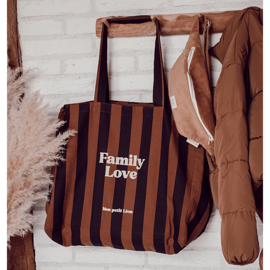 Cabas XXL rayures - Family Love
