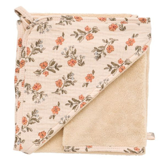 Cape de bain bambou avec gant - Secret cottage