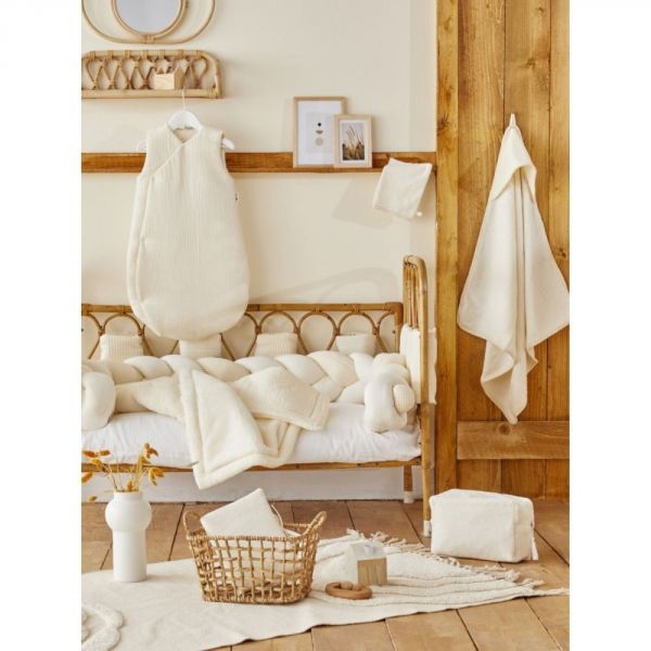 Gigoteuse kimono gaze de coton - Mousse de lait