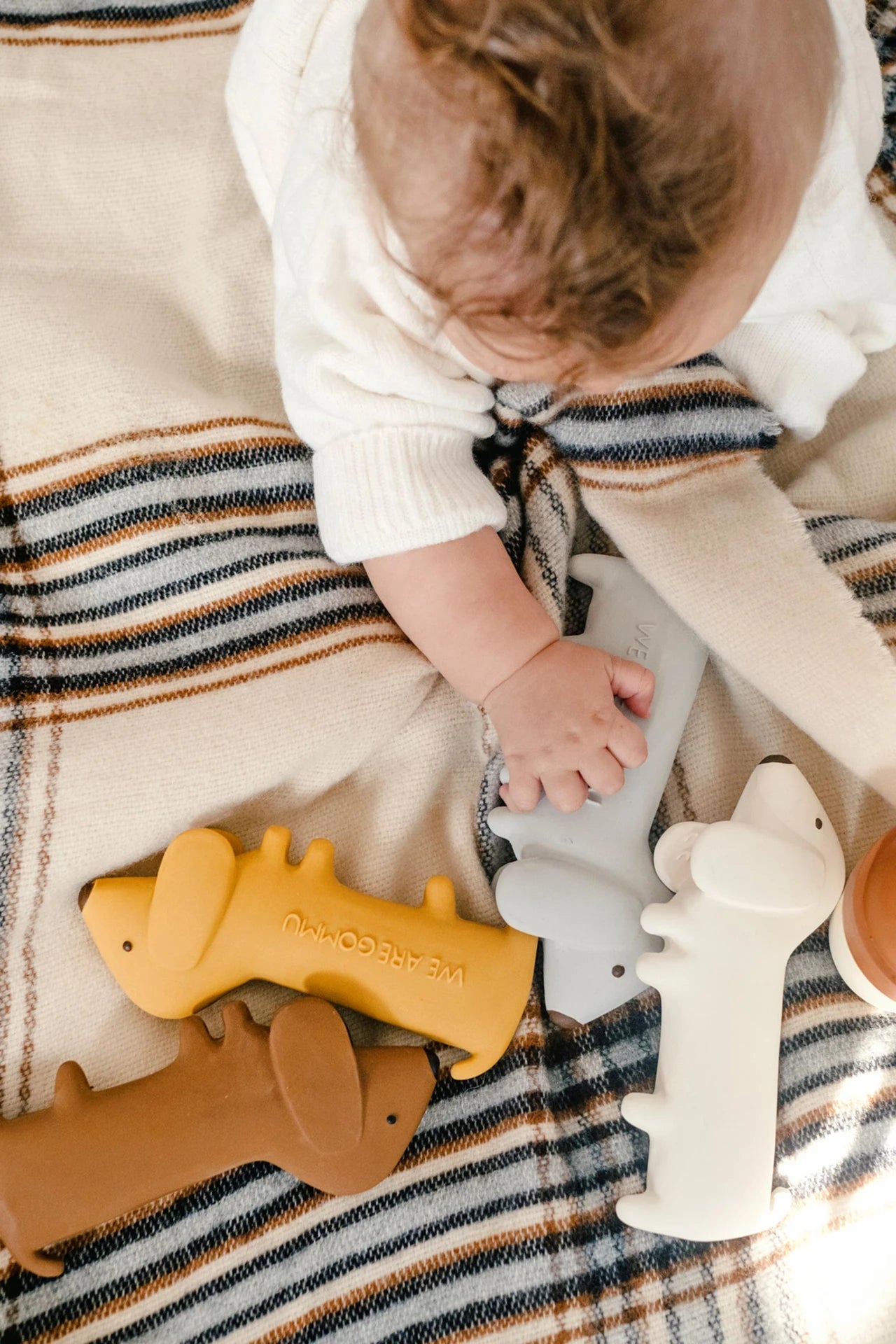 Hochet Gommu Chien - Crème