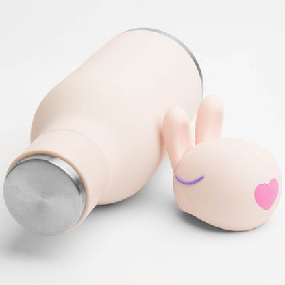 Gourde isotherme Bestie - Lapin Rose
