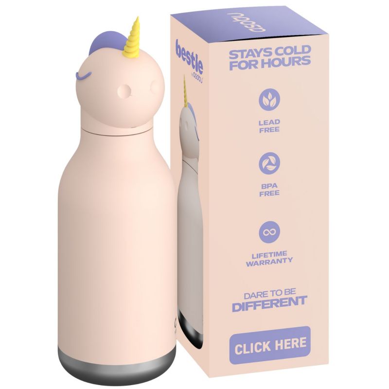 Gourde isotherme Bestie - Licorne