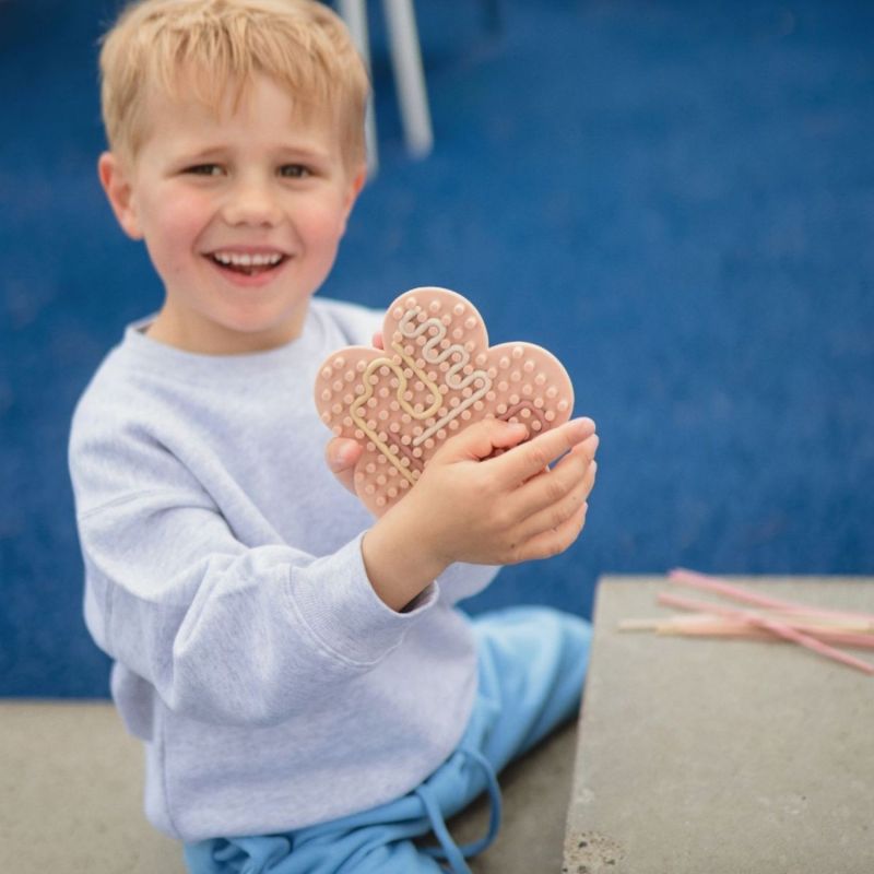 Jouet sensoriel en silicone Flower - Pastel