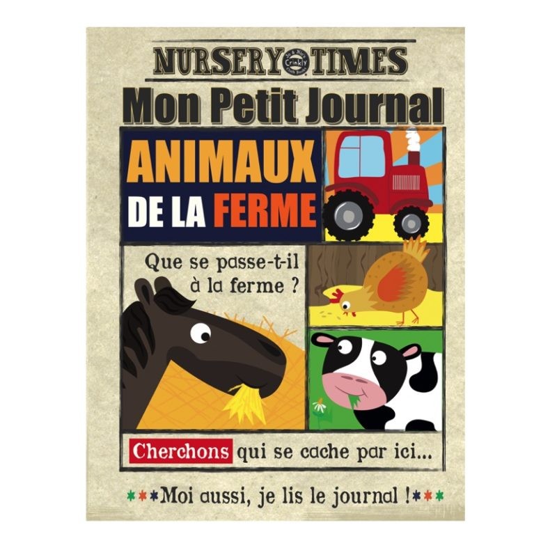 Livre d'éveil en tissus - Mon Petit Journal Crinkly