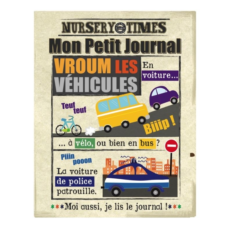 Livre d'éveil en tissus - Mon Petit Journal Crinkly