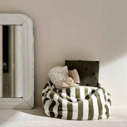 Trousse De Toilette Vic Éponge - Rayée Kaki