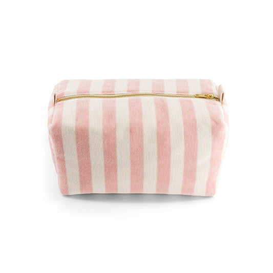 Trousse De Toilette Vic Éponge - Rayée Rose