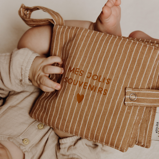 Mini album photo - Gaze Rayures fines