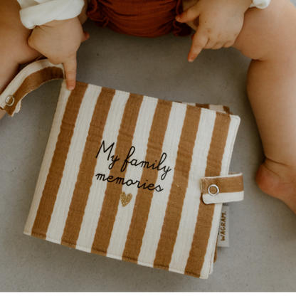 Mini album photo - Gaze rayures larges