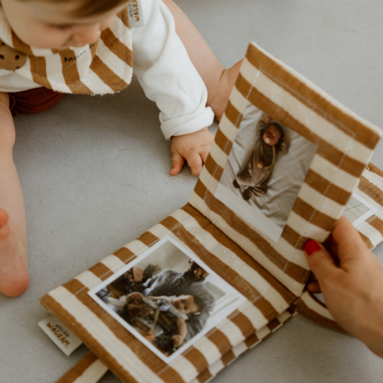 Mini album photo - Gaze rayures larges