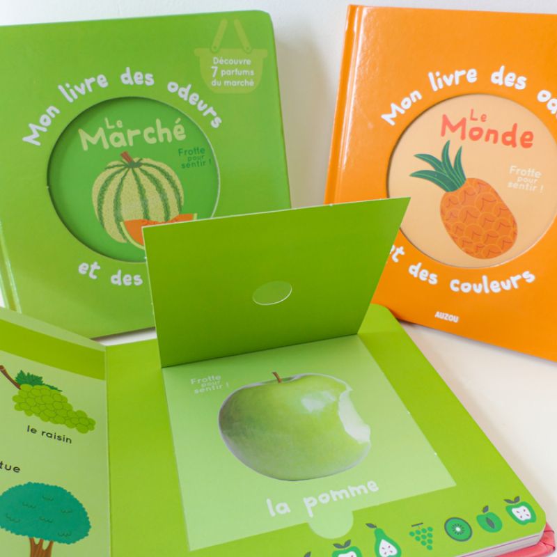 Mon livre des odeurs et des couleurs - Le marché