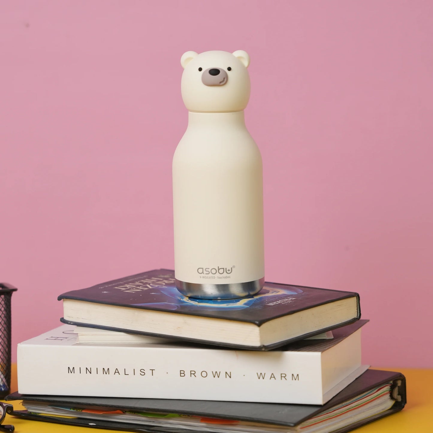 Gourde isotherme Bestie - Ours Blanc