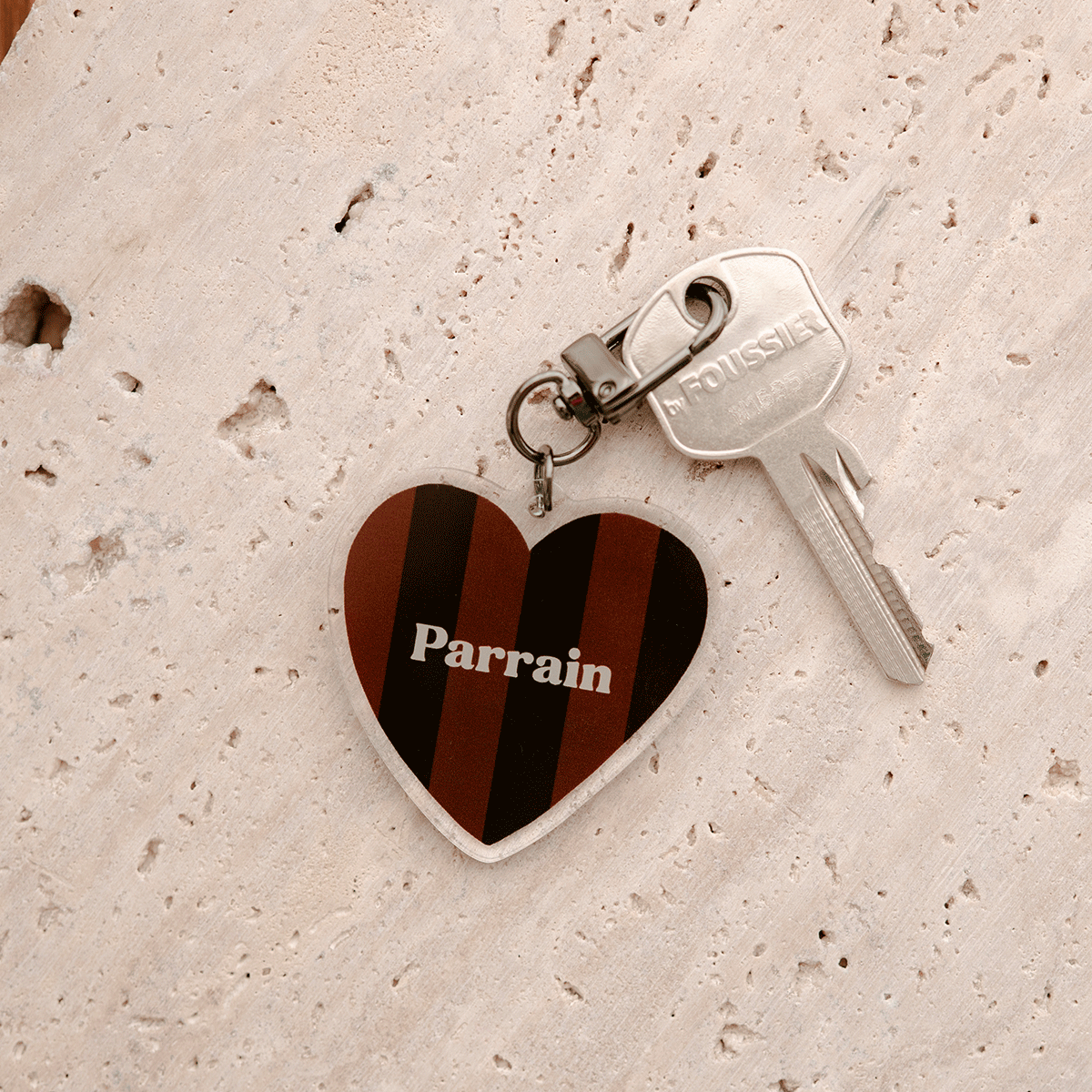 Porte-clé rayures - Parrain