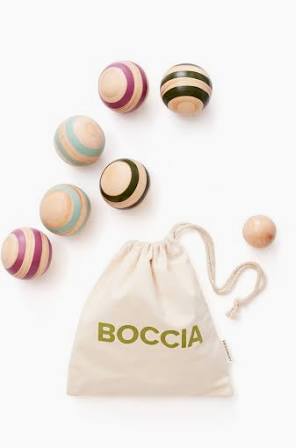 Boules de pétanque en bois - Boccia