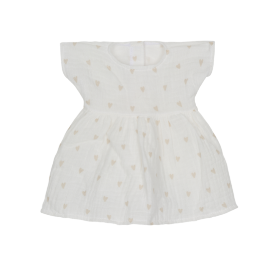 Robe poupée - Blanc / Coeurs