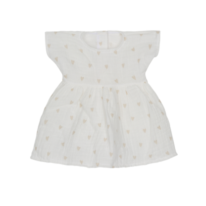 Robe poupée - Blanc / Coeurs