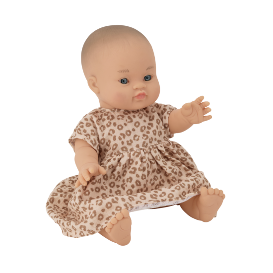 Robe poupée - Léopard beige