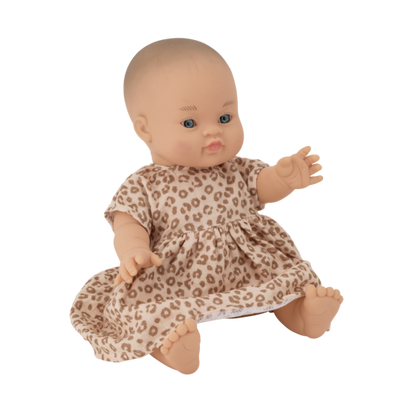 Robe poupée - Léopard beige