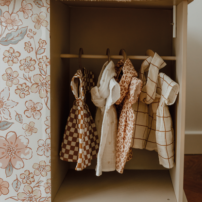 Robe poupée - Léopard beige