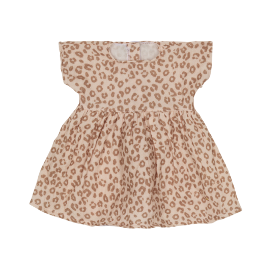 Robe poupée - Léopard beige