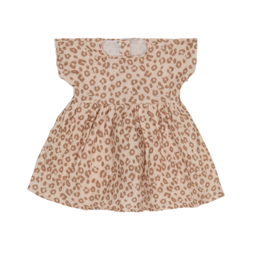Robe poupée - Léopard beige