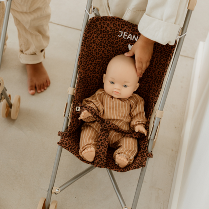 Tenue de poupon - Rayures fine