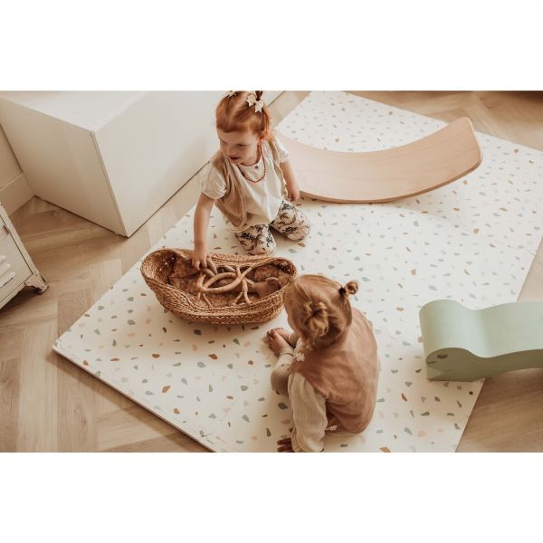 Tapis puzzel, boîte de rangement & mini maison - Village