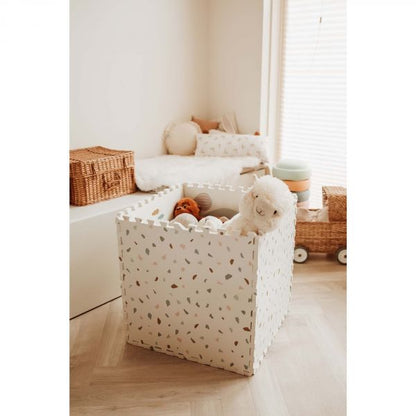 Tapis puzzel, boîte de rangement & mini maison - Village