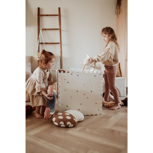 Tapis puzzel, boîte de rangement & mini maison - Worldmap